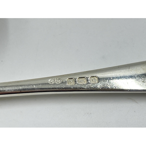 1311 - A set of six Elkington & Co sterling silver soup spoons, hallmarked Birmingham 1936 - approx. gross ... 