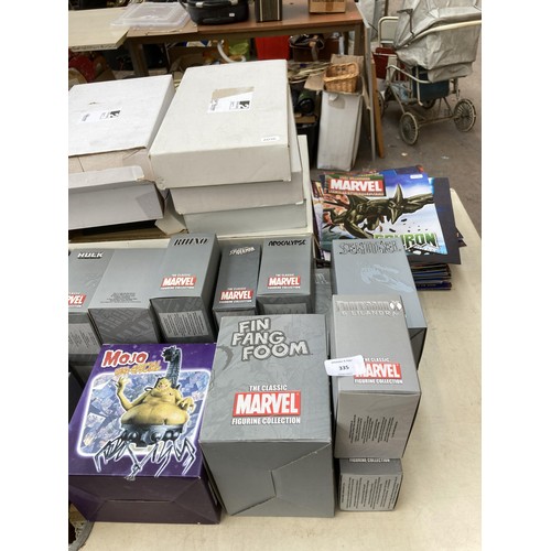 335 - A large collection of boxed The Classic Marvel Figurine Collection collector's figurines to include ... 