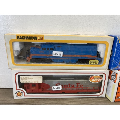 342 - A collection of HO scale model railway items to include boxed Bachmann 61502 F9 diesel locomotive, b... 