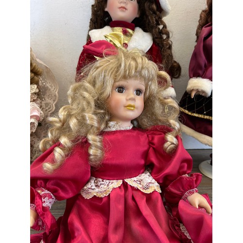 336A - Four porcelain dolls to include three Leonardo Collection