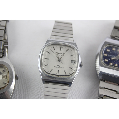 1300 - Three 1970s mechanical men's wristwatches to include Sekonda, Rotary etc.