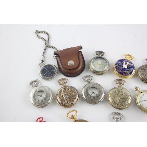 1301 - Fifteen quartz collector's pocket watches to include Assorted Designs etc.