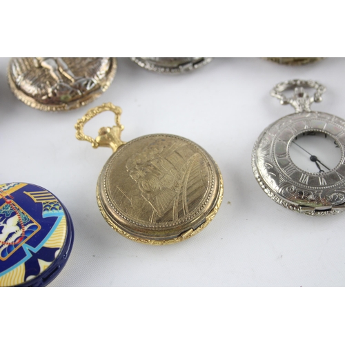 1301 - Fifteen quartz collector's pocket watches to include Assorted Designs etc.