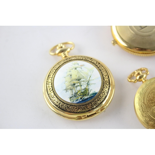 1304 - Fifteen quartz collector's pocket watches to include Assorted Designs etc.