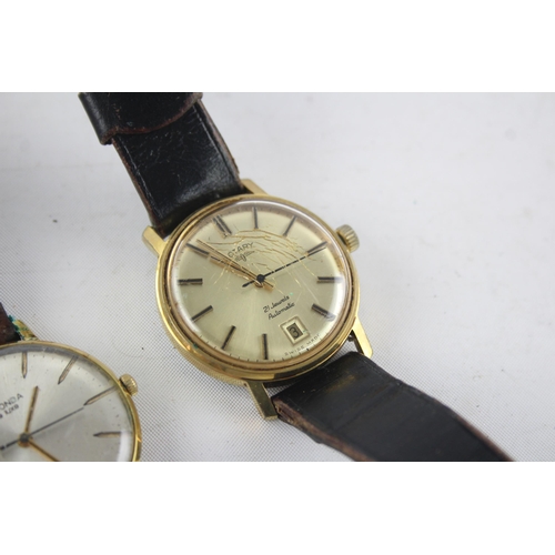 1309 - Three vintage men's wristwatches to include Rotary, Accurist etc.