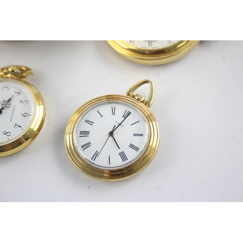 1310 - Four vintage hand-wind pocket watches to include Chateau, Timex etc.