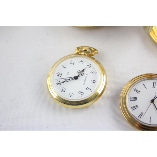 1310 - Four vintage hand-wind pocket watches to include Chateau, Timex etc.