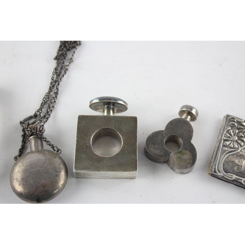 1328 - Six .800 and .925 silver vanity items - approx. gross weight 157 grams