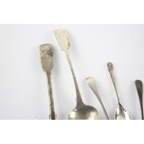 1330 - Eight hallmarked sterling silver condiment spoons - approx. gross weight 45 grams