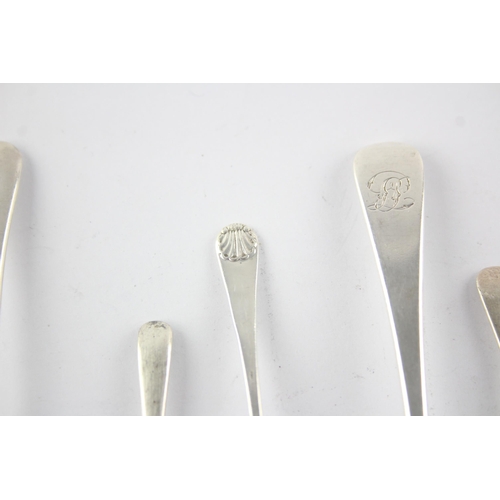 1337 - Eight hallmarked sterling silver condiment spoons - approx. gross weight 42 grams