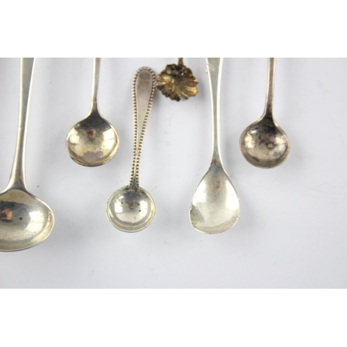 1344 - Eight .800 & .925 silver condiment spoons - approx. gross weight 47 grams