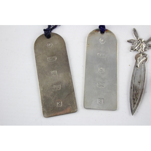 1361 - Four hallmarked sterling silver bookmarks - approx. gross weight 61 grams