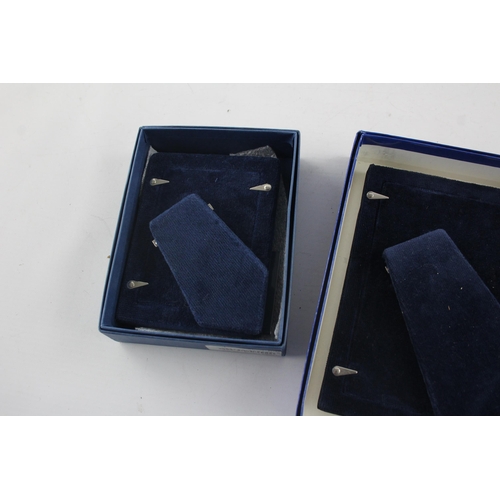 1371 - Two boxed hallmarked sterling silver photo frames - approx. gross weight 378 grams