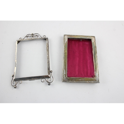 1372 - Two hallmarked sterling silver photo frames - approx. gross weight 96 grams