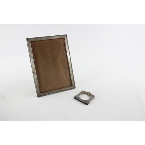 1373 - Two hallmarked sterling silver photo frames - approx. gross weight 420 grams