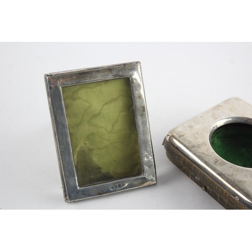 1376 - Two hallmarked sterling silver photo frames - approx. gross weight 200 grams