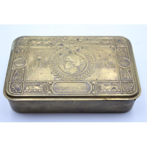 1379 - A WWI 1914 Princess Mary brass Christmas tin