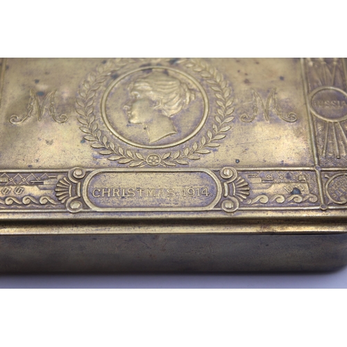 1379 - A WWI 1914 Princess Mary brass Christmas tin