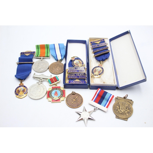 1380 - Ten assorted medals to include WWII, United Nations etc.