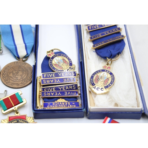 1380 - Ten assorted medals to include WWII, United Nations etc.