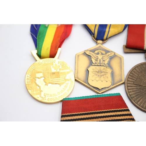 1382 - Six medals to include Suez Canal Zone, Kuwait, American Military Merit Award etc.