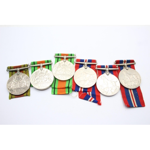 1383 - Six WWII War and Defence medals