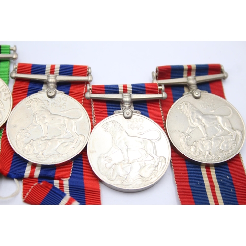 1383 - Six WWII War and Defence medals