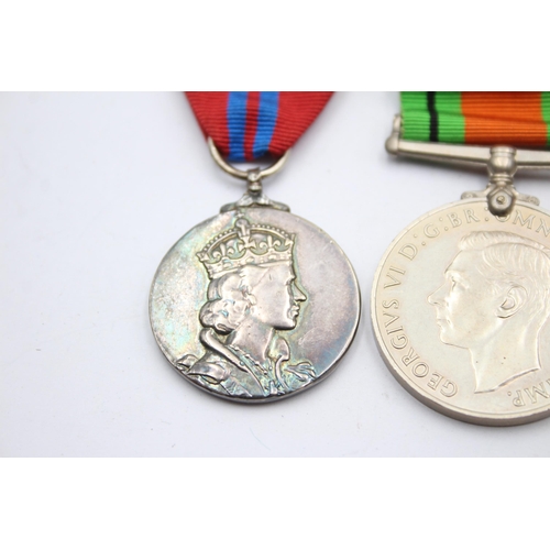 1389 - Three medals, one WWII War, one WWII Defence and one 1953 Elizabeth II Coronation