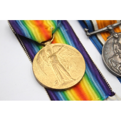 1391 - A WWI medal pair with original ribbons presented to M2-229997/Pte. A. Cairns ASC