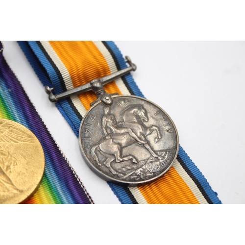 1391 - A WWI medal pair with original ribbons presented to M2-229997/Pte. A. Cairns ASC