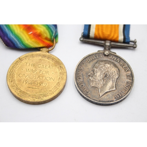 1391 - A WWI medal pair with original ribbons presented to M2-229997/Pte. A. Cairns ASC