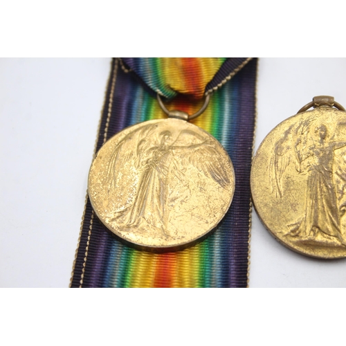 1399 - Three WWI medals, War presented to 2260 Pte. H. Savron Hereford Regt, Victory presented to 3307 Tpr.... 