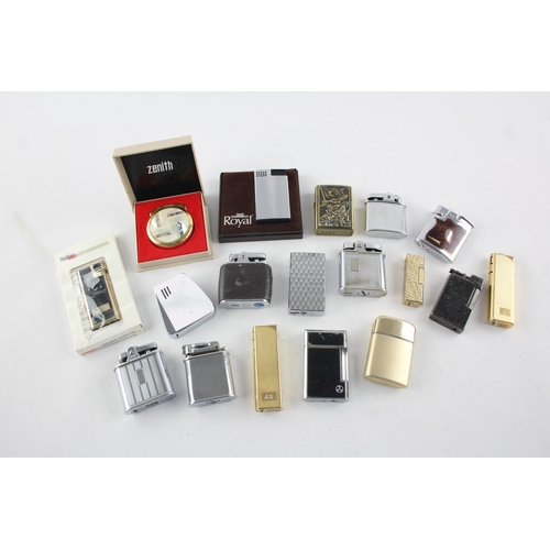 1410 - Eighteen cigarette lighters to include Ronson, Mosda, Colibri etc.