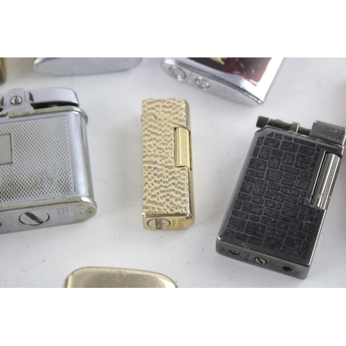 1410 - Eighteen cigarette lighters to include Ronson, Mosda, Colibri etc.