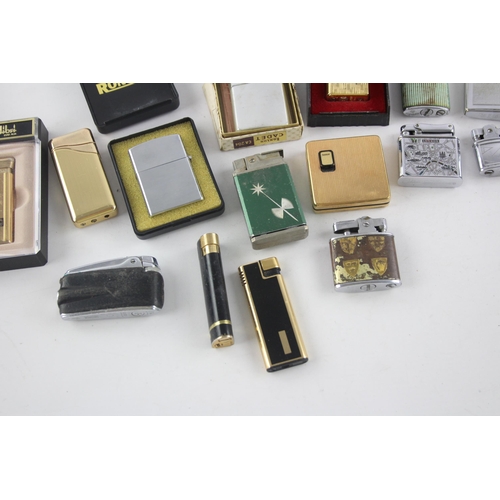 1411 - Fifteen cigarette lighters to include Ronson, Mistral, Colibri etc.