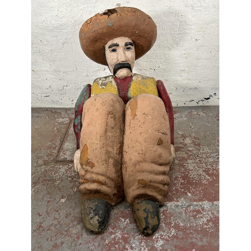 1 - A painted fibreglass Mexican fairground figure believed to be from Southport pleasure beach - approx... 