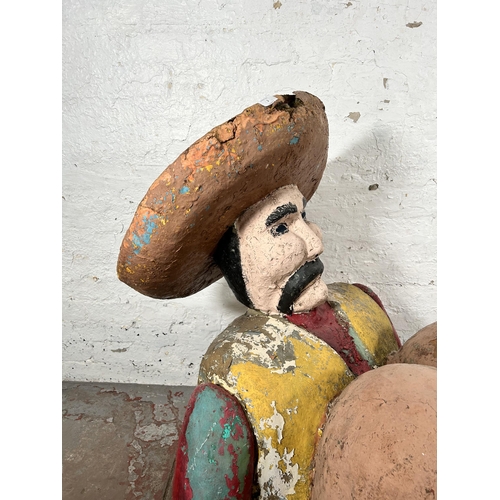 1 - A painted fibreglass Mexican fairground figure believed to be from Southport pleasure beach - approx... 