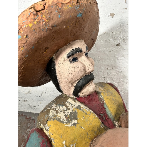 1 - A painted fibreglass Mexican fairground figure believed to be from Southport pleasure beach - approx... 