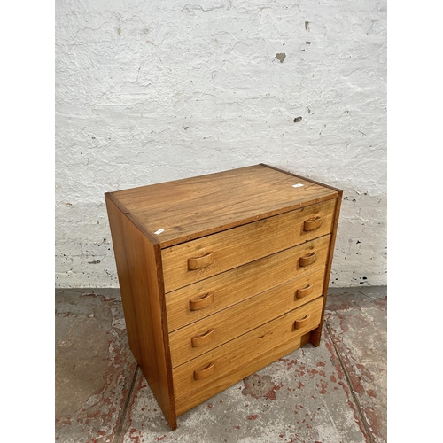 23 - A 1960s Danish Domino Møbler teak chest of four drawers