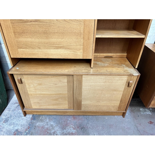 24 - A 1960s Danish Domino Møbler teak bureau bookcase