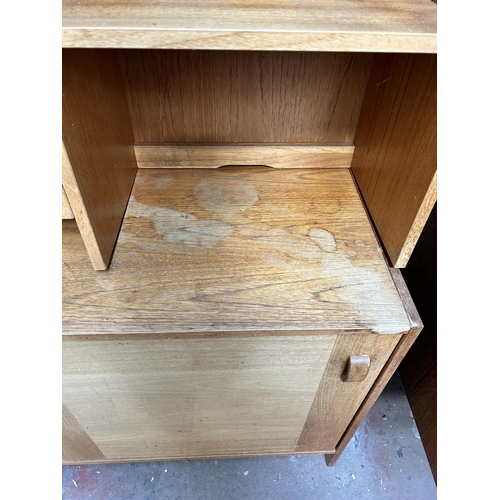 24 - A 1960s Danish Domino Møbler teak bureau bookcase