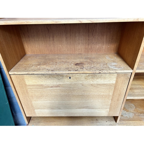 24 - A 1960s Danish Domino Møbler teak bureau bookcase