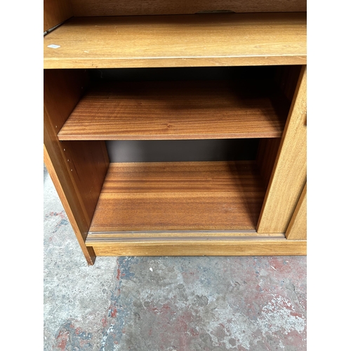 24 - A 1960s Danish Domino Møbler teak bureau bookcase