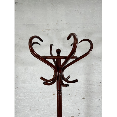 40 - A Thonet style bentwood coat stand - approx. 192cm high