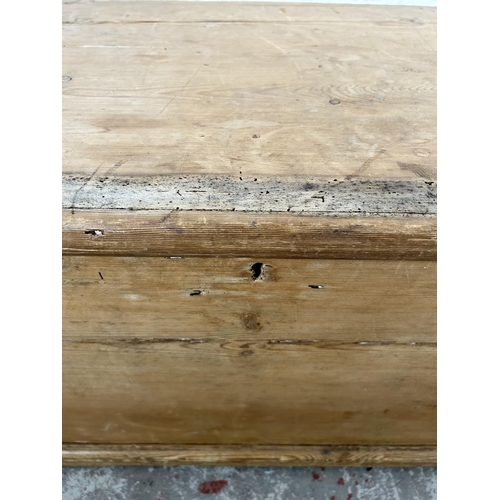 7 - A Victorian pine blanket box