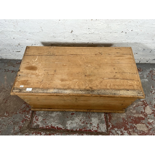 7 - A Victorian pine blanket box