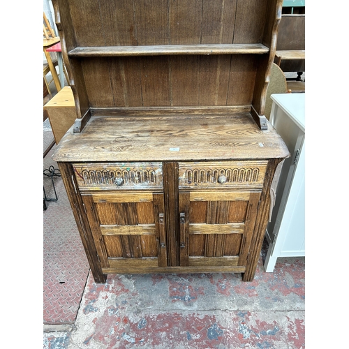 73 - An oak Dutch dresser