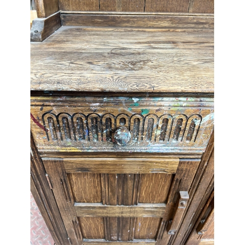 73 - An oak Dutch dresser