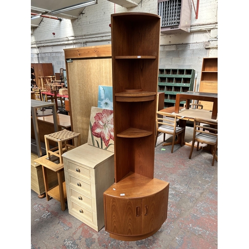 78 - A G Plan Fresco teak corner cabinet