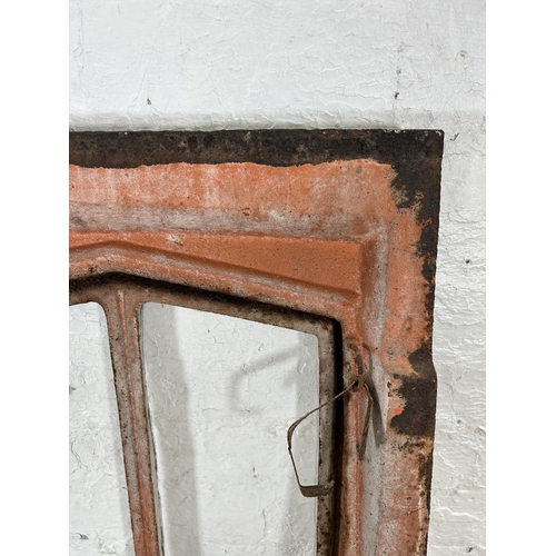 701 - A French cast iron framed roof window - approx. 78cm high x 61cm wide